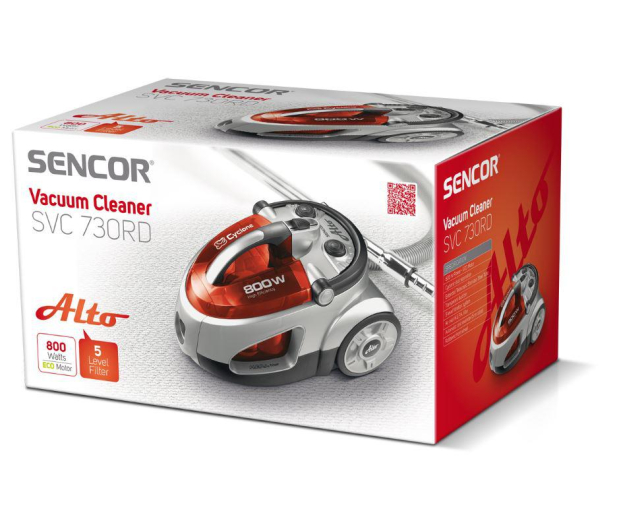 Sencor Odkurzacz workowy SVC 730RD-EUE2 czerwony - 1433458 - zdjęcie 2